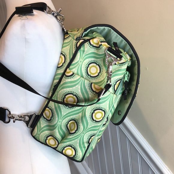 PETUNIA PICKLE BOTTOM Embroidered Floral Backpack Crossbody Baby Bag NWOT - Picture 17 of 17